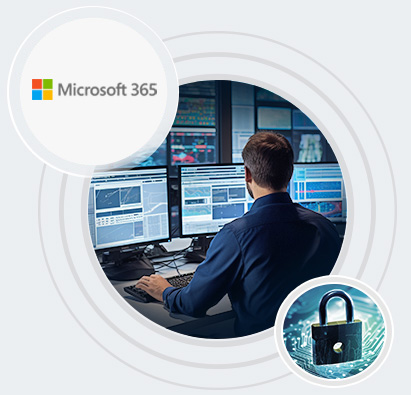 Microsoft 365 admin dashboard illustration